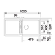 Blanco Adira XL 6 S tartufo automatische bediening