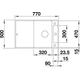 Blanco Axia III 45 S-F rock grey automatische bediening