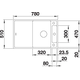 Blanco Axia III 45 S café automatische bediening
