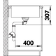 Blanco Axia III 5 S-F wit automatische bediening