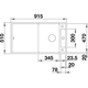 Blanco Axia III 5 S zacht wit automatische bediening