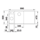 Blanco Axia III 6 S-F links zacht wit automatische bediening