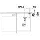 Blanco spoeltafel axia iii xl 6 s antr man+pl es