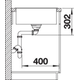 Blanco spoeltafel axia iii xl 6 s antr man+pl es