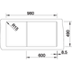 Blanco spoeltafel claron 6 s-if br auto.