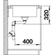 Blanco Elon XL 6 S rock grey automatische bediening