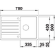 Blanco spoeltafel legra 45 s wit man.