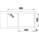 Blanco spoeltafel legra 6 s wit man.