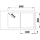 Blanco spoeltafel lemis 45 s-if auto