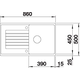 Blanco spoeltafel zia 5 s wit man.