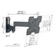 Tvm 3245 draaibare tv-beugel zwart 19-43" 15kg zwart