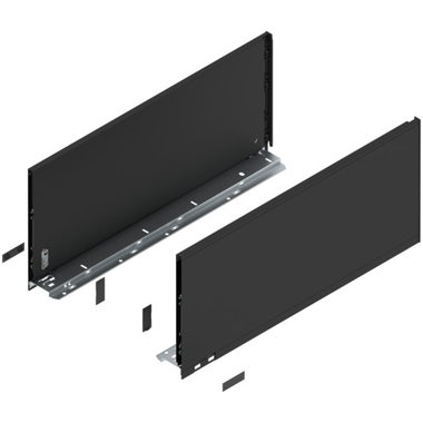 Legrabox zijkant l+r  f  550mm carbon zwart