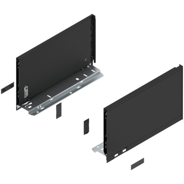 Legrabox zijkant l+r  c  300mm carbon zwart