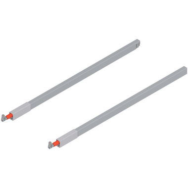 Verstelbare relingset antaro 600mm li +re mettalic
