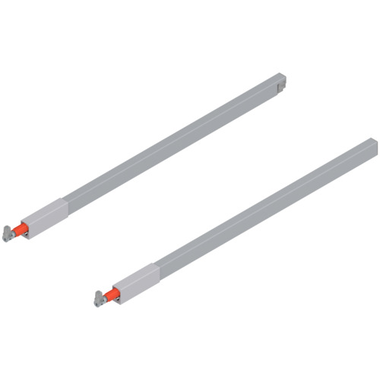Verstelbare relingset antaro 550mm li +re mettalic