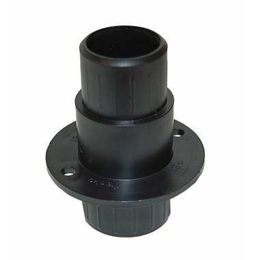 Verlengstuk regelpoot korrekt zwart 71844 met ring