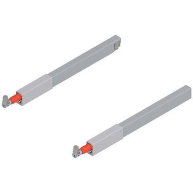 Verstelbare relingset antaro 300mm li +re mettalic
