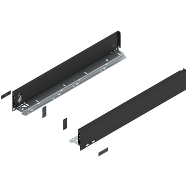 Legrabox zijkant l+r  m  550mm carbon zwart
