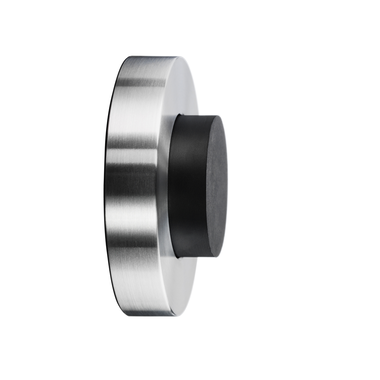 Wanddeurstop d:60mm x22mm rvs geborsteld
