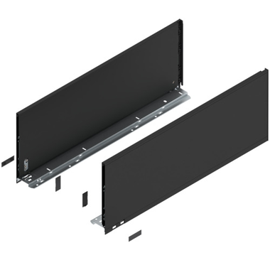 Legrabox zijkant l+r  f  650mm carbon zwart