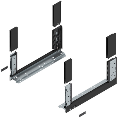 Legrabox free zijkant 400mm carbon zwart