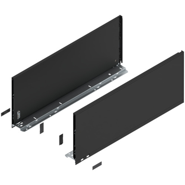 Legrabox zijkant l+r  f  600mm carbon zwart