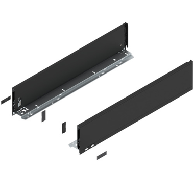 Legrabox zijkant l+r  k  600mm carbon zwart