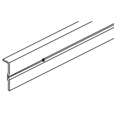 Hawa Clipo 26/36 glasbevestigingsprofiel voor vast glas