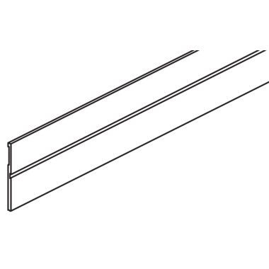 Hawa Clipo 26/36 afdekprofiel voor vast glas