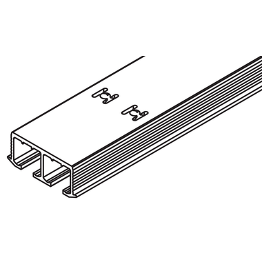 Hawa Clipo 26/36 dubbele bovenrail inbouw te schroeven