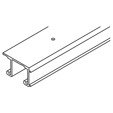 Hawa Combino 35 (MS) dubbele bovenrail aluminium
