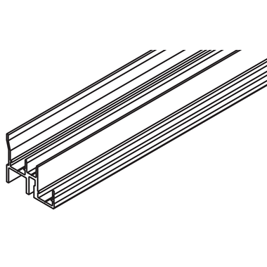 Hawa Clipo/Combino dubbele onderrail mixslide (MS) aluminium