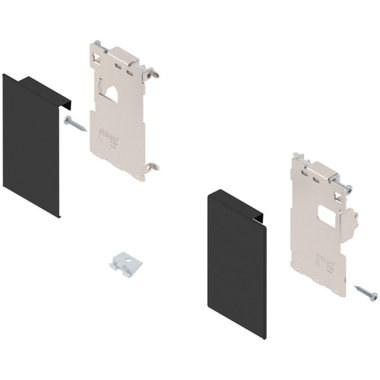 Fronthouders l+r binnenlade  m carbon zwart