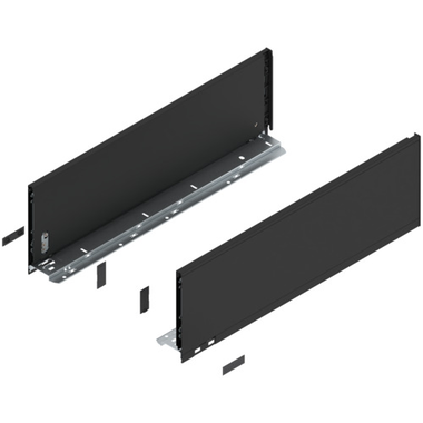 Legrabox zijkant l+r  c  550mm carbon zwart