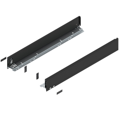Legrabox zijkant l+r  m  650mm carbon zwart