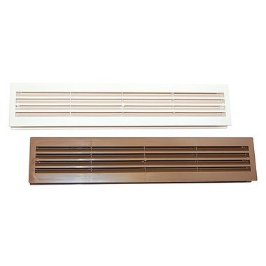 Luchtrooster wit badkamerdeuren 436x76mm