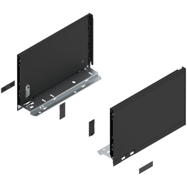 Legrabox zijkant l+r  c  270mm carbon zwart