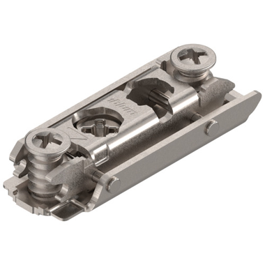 Clip montageplaat a=20mm m/voorgem. euroschroef