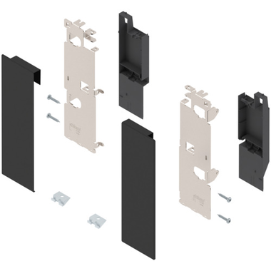 Fronthouders l+r binnenlade  c carbon zwart