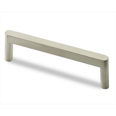 Greep Utinum, boorafstand 128, L 138 mm, B 10 mm, H 35 mm, roestvrij staal finish geborsteld