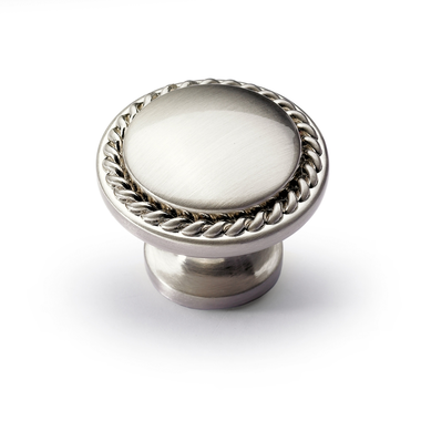 Knop Salemi, H 23 mm, ø 30 mm, roestvrij staal finish geborsteld