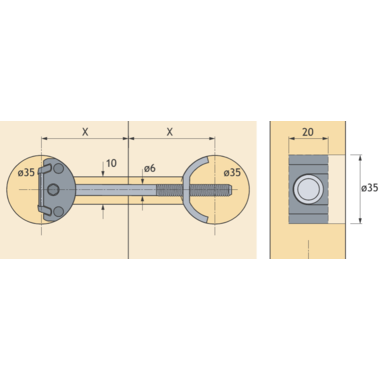 Werkbladverbinder AVB 4