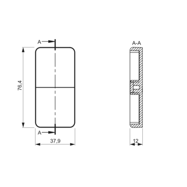 Mec Driver blindcover voor afstandsbediening