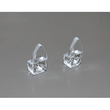Spiegelhouder glasklaar 4mm te schroeven