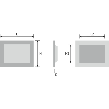 Komgreep BANGUI RECTANGULAR