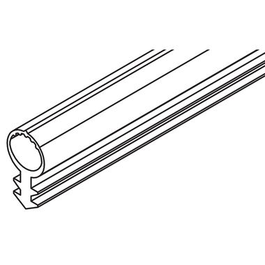 Hawa Variofold/Centerfold voegprofiel zwart 10m