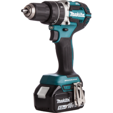 Makita klopboor- en schroefmachine 18v 5.0ah 2 batterijen + oplader