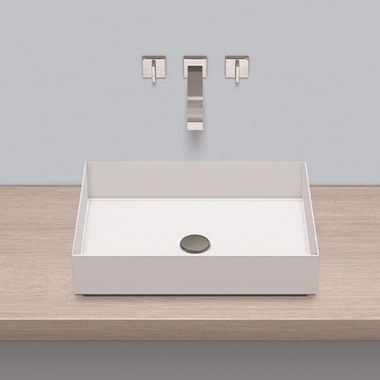 Alape ab.me500 wastafel opbouw 500x375x115mm witzo zonder kraangat, zonder overloop