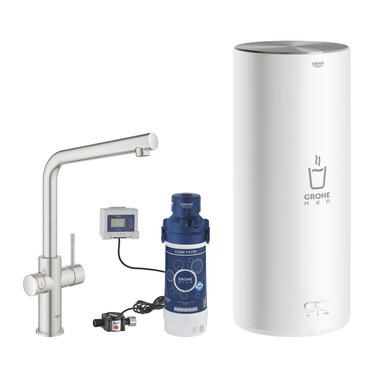 Grohe red duo-l starterkit l-uitloop supersteel