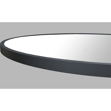 Spiegel rond met zwarte ring